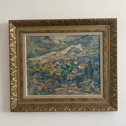 1947 Framed Oil Painting by Edvin Ollers