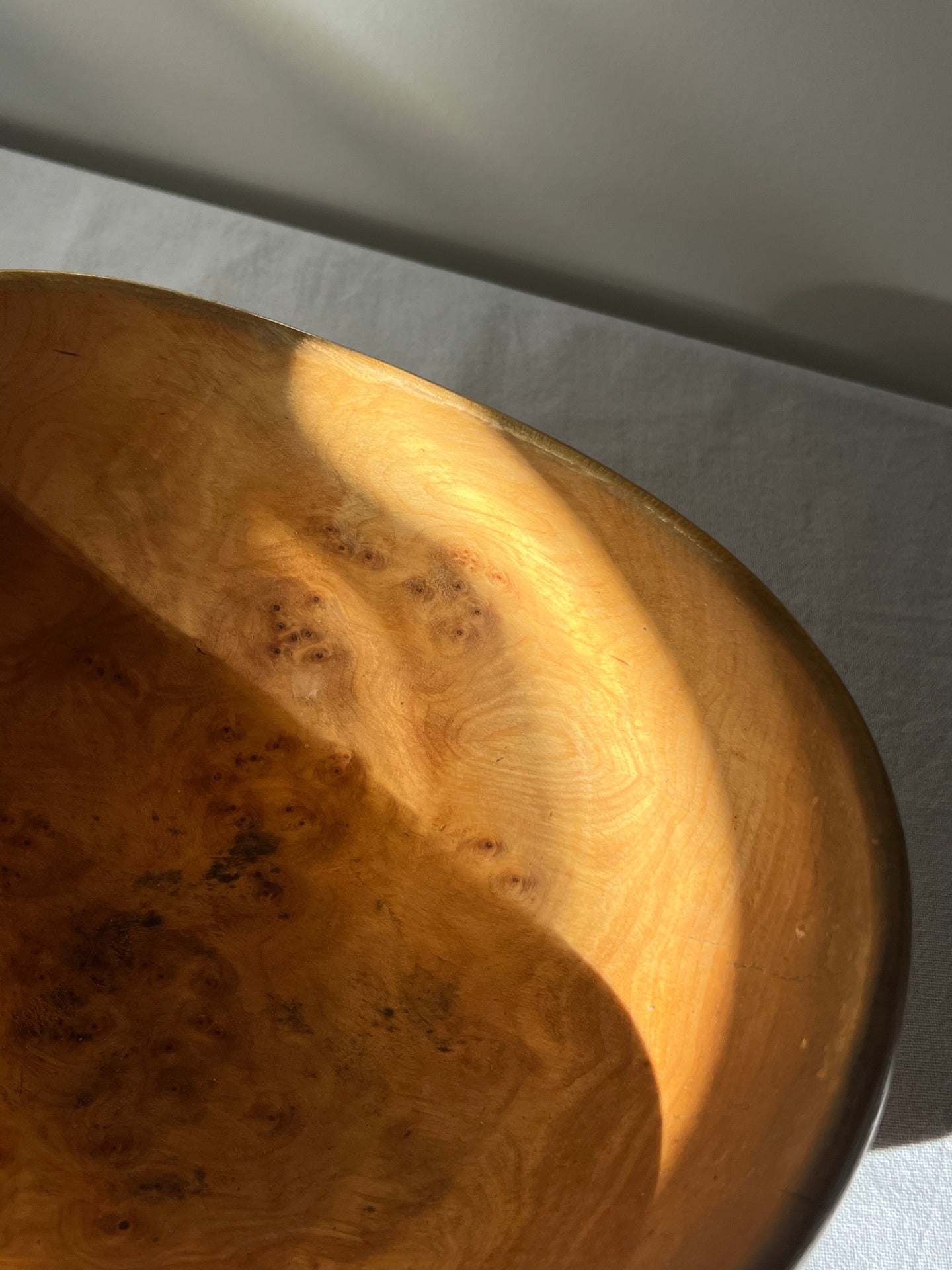 Sculptural Oval Burl Bowl, Sweden