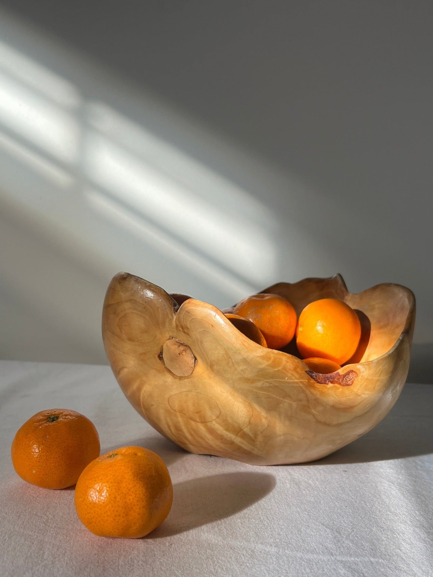 Medium Birchwood-Burl Bowl, Sweden