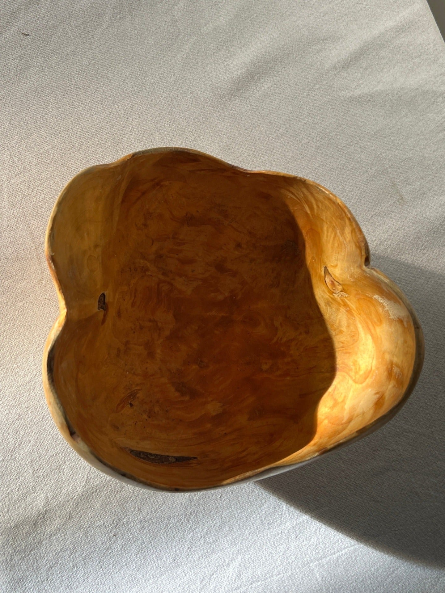 Medium Birchwood-Burl Bowl, Sweden