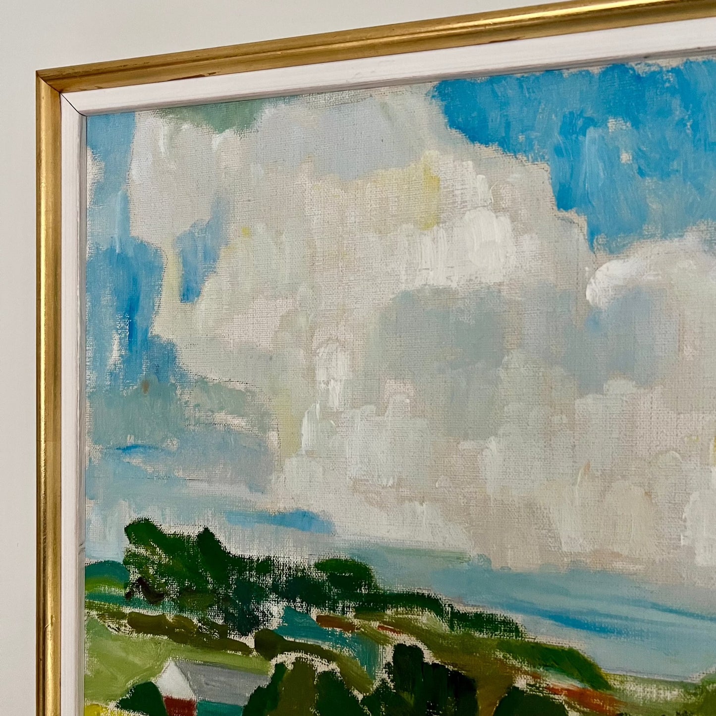 20th C. Pastoral Landscape With Clouds, Sweden