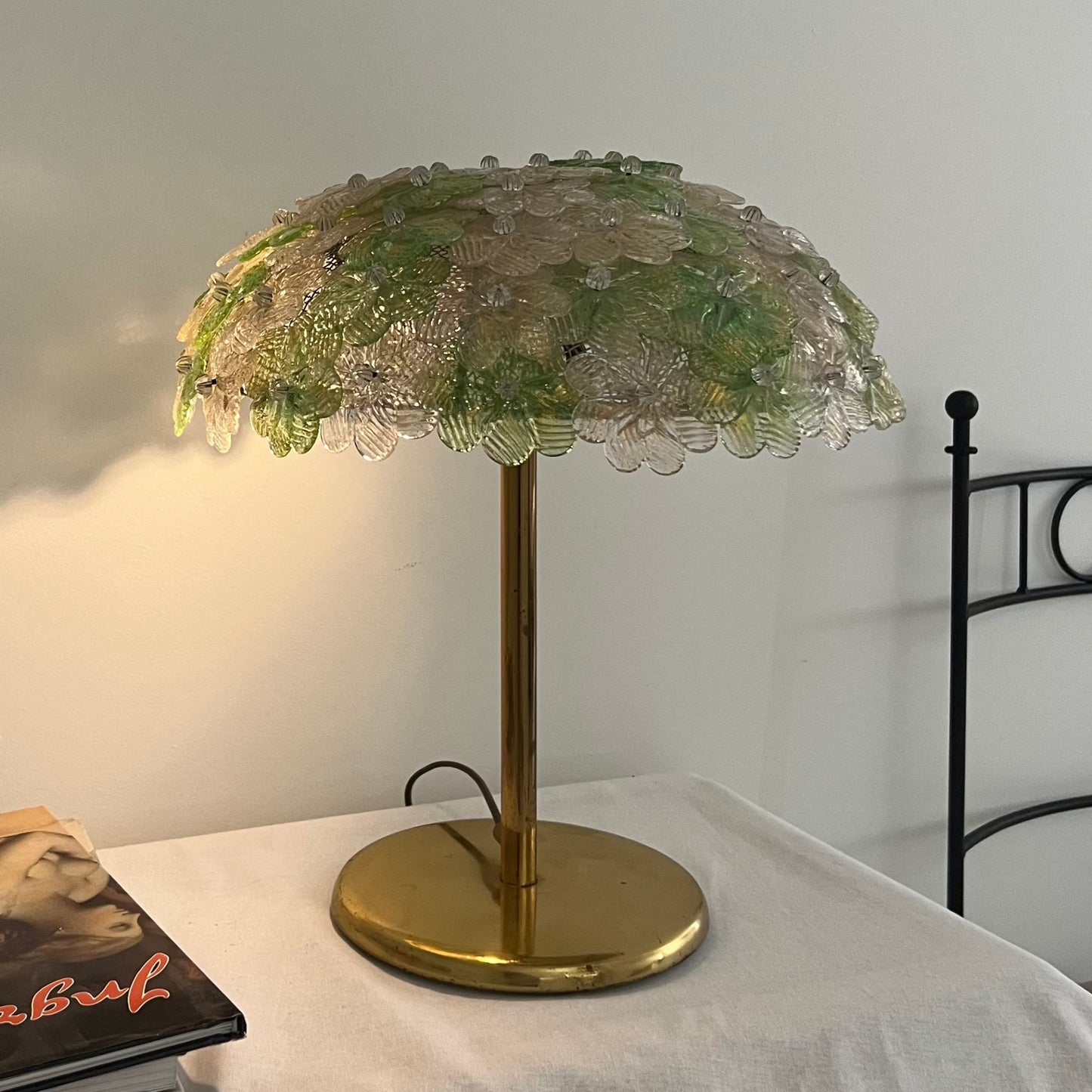 Large 1960s Murano Flower lamp by Archimede Seguso