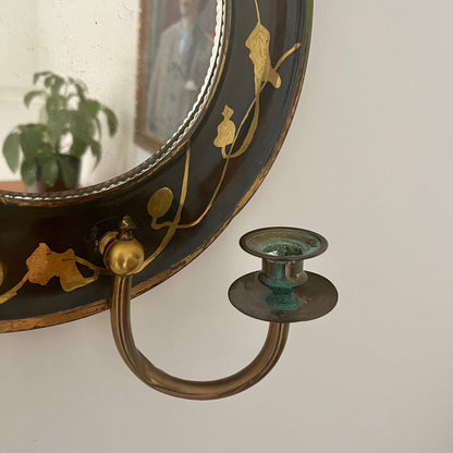 Swedish Art Nouveau Sconce Mirror