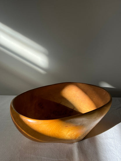 Sculptural Oval Burl Bowl, Sweden