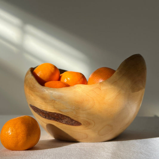 Medium Birchwood-Burl Bowl, Sweden