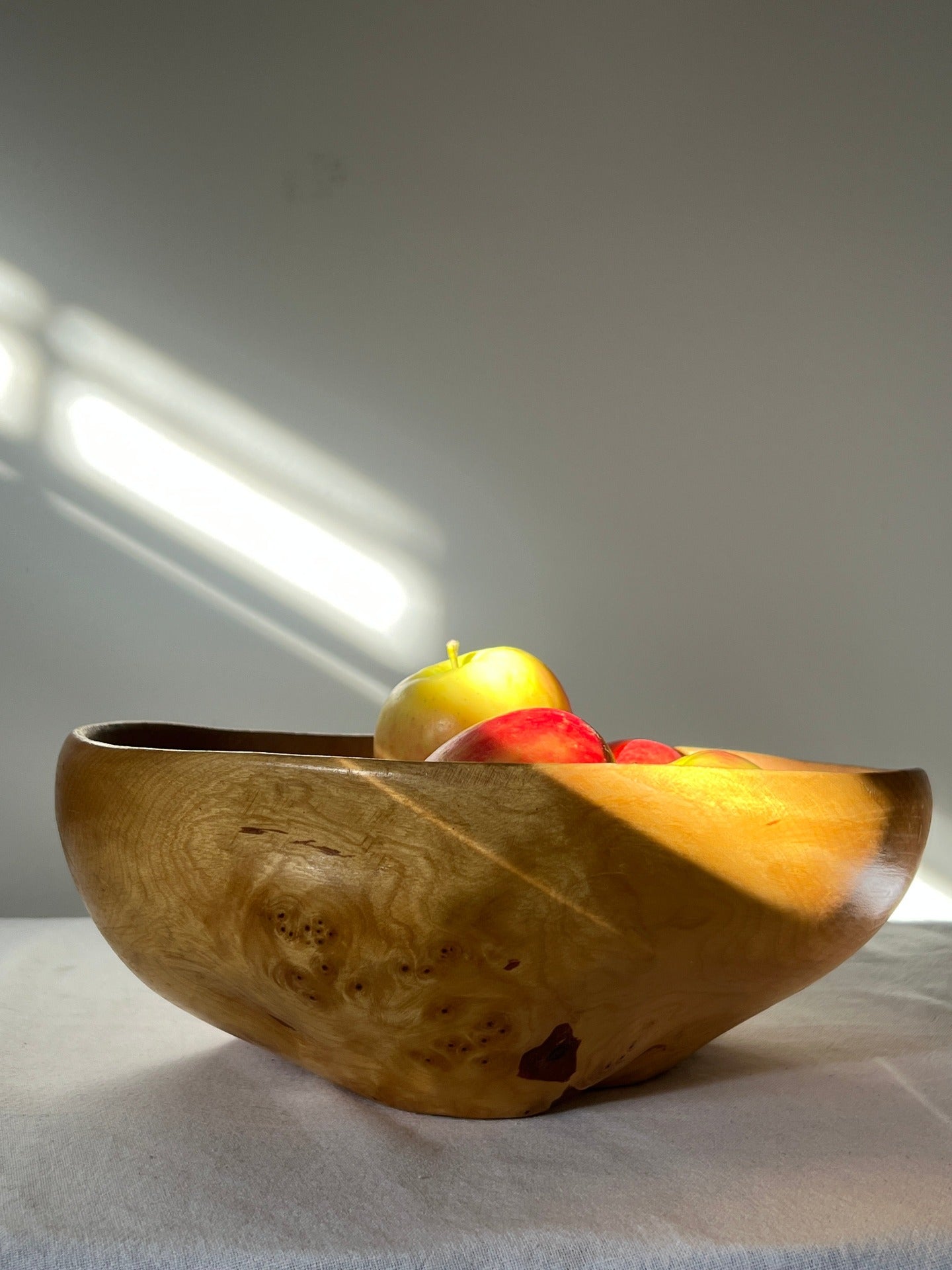 Sculptural Oval Burl Bowl, Sweden