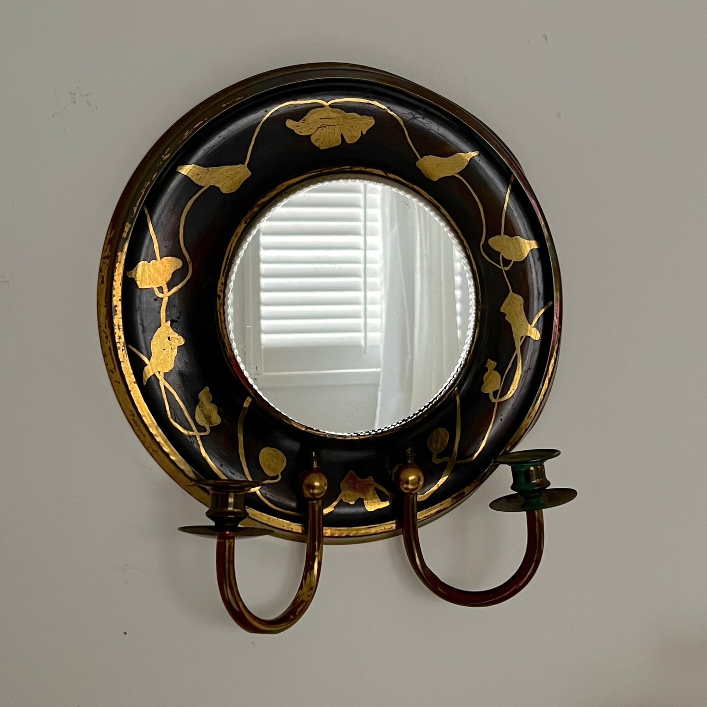 Swedish Art Nouveau Sconce Mirror