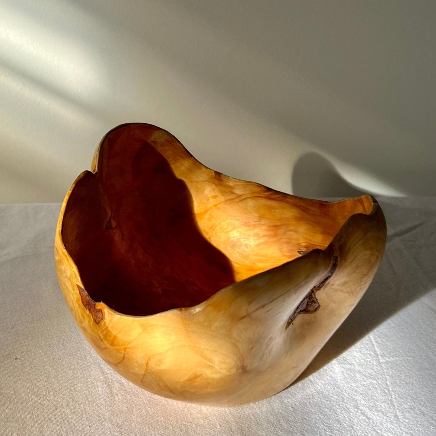 Medium Birchwood-Burl Bowl, Sweden