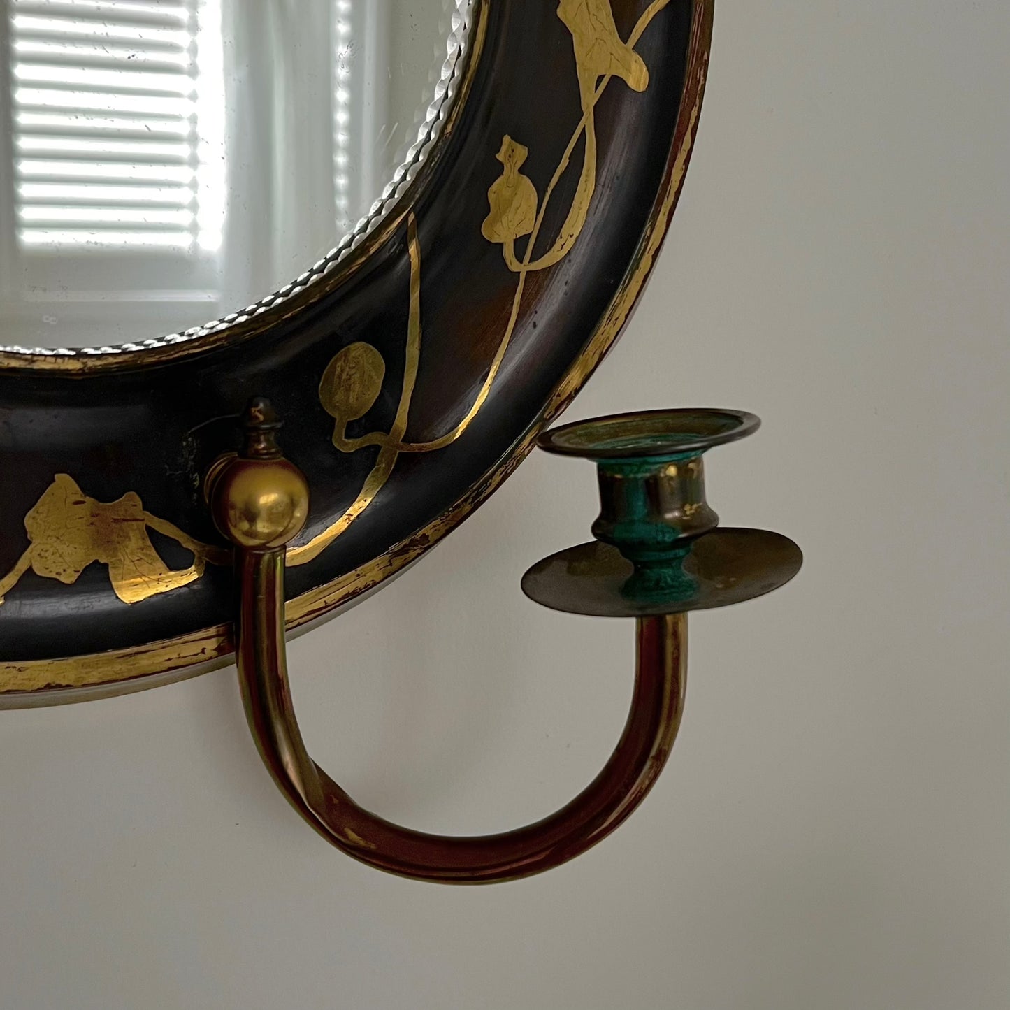 Swedish Art Nouveau Sconce Mirror