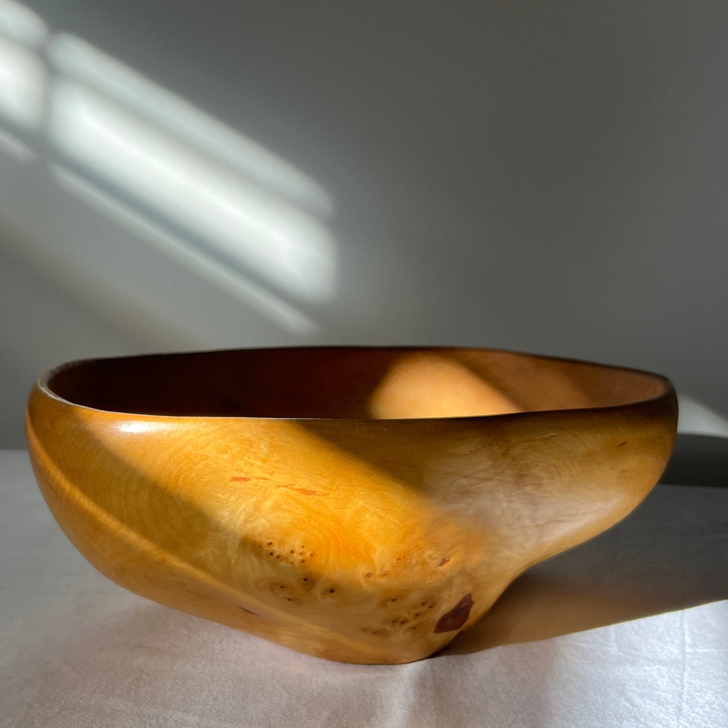 Sculptural Oval Burl Bowl, Sweden