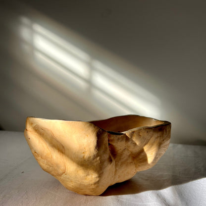 Large Pale Birchwood-Burl Bowl, Sweden