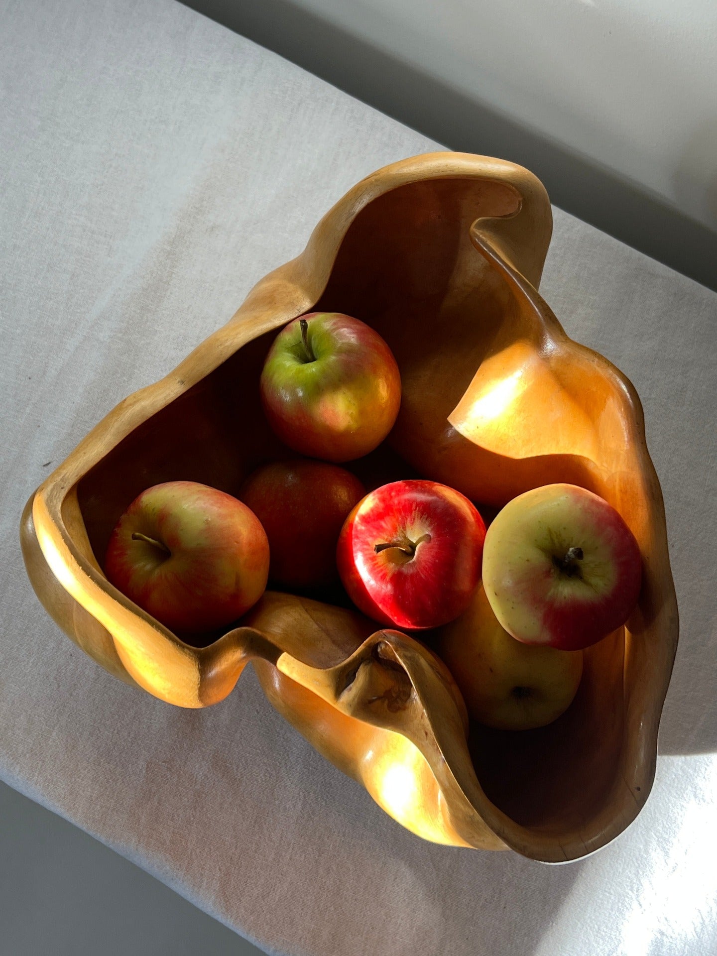 Large 1940s Birch Sculptural Bowl, Sweden